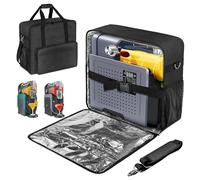 BOHEMIABY 2025Thermal Slushie Machine Carrying Bag, Large Portable Slushie Carrying Case for Ninjaa Fs301 & Fs300, Large Opening Design, Thick Padding, Removable Shoulder Strap, Accessory Bag (Black)