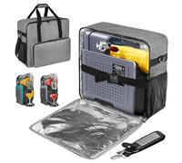 BOHEMIABY 2025Thermal Slushie Machine Carrying Bag, Large Portable Slushie Carrying Case for Ninjaa Fs301 & Fs300, Large Opening Design, Thick Padding, Removable Shoulder Strap, Accessory Bag (Gray)