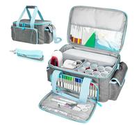 BOHEMIABY Cricutt Joy Bag Convenient Travel Organizer with Dividers for Cricutt Machine Accessories and Various Supplies, Cricutt Storage Case, Sturdy Oxford Fabric (Blue)