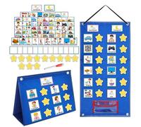 BOHEMIABY Visual Timetable for Autistic Children, 97 Pecs Cards | Now and Next Board Autism, Visual Timetable with Reward Chart Autism Aids for Home School Preschool Adhd ASD