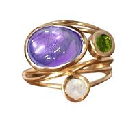 Bohemian Abalone Shell Ring Worry-Free Ring Simple Hammer Belt Ring Love Ring for Men and Women O Rings Mechanical Keyboard, 6, Metal, No Gemstone