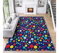 Bohemian Abstract Area Rug for Bedroom, 160 x 230 cm Minimalist Design | Non-Slip Area Rug for Safe Play and Stylish Home Decor in Living Rooms, Game Rooms, and Dining Areas
