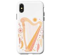 Bohemian Art Harp Music Harpist Musician Case for iPhone X/XS