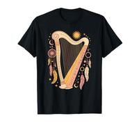 Bohemian Art Harp Music Harpist Musician T-Shirt