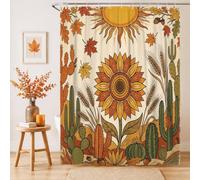 Bohemian Autumn Sunflower Desert Shower Curtain 54x78 Inch