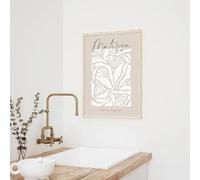 Bohemian Beige Matisse Sage Canvas Poster Wall Art Print Minimalist Bedroom Living Room Corridor Home New Year Decorative(70x100CM/Frameless)