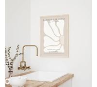 Bohemian Beige Matisse Sage Canvas Poster Wall Art Print Minimalist Bedroom Living Room Corridor Home New Year Decorative(50x70CM/Frameless)