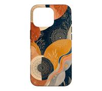 Bohemian Botanical Abstract Fantasy Garden Aesthetic Case for iPhone 16 Pro