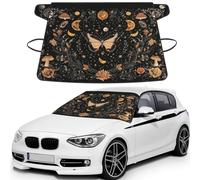 Bohemian Butterfly Moon Phase Print Car Windshield Cover For Ice And Snow Universal Fit For Most Cars Multifuntional Ice Protector Keep Snow Frost Off