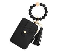 Bohemian Card Holder - 13 pcss Card Protective Holder | Tassel Card Wallet | Leather Card Wallet | Cute Card Holder | Bracelet PU Leather Card Wallet | Beaded Lanyard Card Wallet for Identity Card