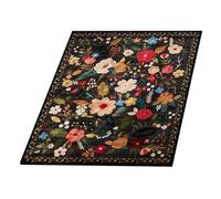Bohemian Carpet 229x160 Cm - Cover Washable Floral Printed Boho, Elegant, Decor For And Outlets Home Decor Dining Room Bedroom Kids Room | Multipurpose Outdoor Indoor Utility