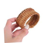 Bohemian Chunky Rattan Knit Bracelet Lightweight Woven Cuff Bangle for Women Summer Ethnic Tribal Wrist Jewelry Comfortable Fit Style