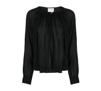 Bohemian Cocoon Black Silk Cotton Blouse - female - Forte Forte - Blouses - Black - XL - Blouses & Shirts XL
