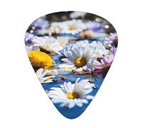 Bohemian Colored Flower Print Guitar Pick,12 Pack,Includes Thin,Medium,Heavy Gauges,Suitable for guitar,ukulele