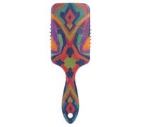 Bohemian Colorful Patterns cute salon hair brush Designed massage brush for fine hair for Effortlessly Defined Curls & Waves with Ergonomic handle
