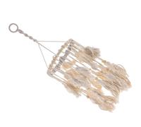 Bohemian Cotton Rope Pendant Lamp Shade for Ceiling Lights White | Woven Decorative Cover, Floor Lamp Use, Boho Wall Decorations and Themed Parties