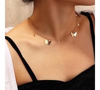 Bohemian Cute Butterfly Choker Necklace For Women Gold Silver Color Clavicle Chain Fashion Chic Chocker Jewelry