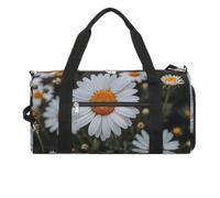 Bohemian Daisy Badge Gym Bag for Men Women, Waterproof Gym Tote Bags, Large Duffel Bag for Travel Workout