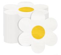 Bohemian Daisy Paper Napkins 100 Count Floral Luncheon Napkins Eco Friendly Biodegradable Partyware 33cm Square Yellow
