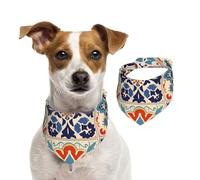 Bohemian Damask Flower Floral Dog Bandana Cat Bandana 1PC Dog Accessories for Small Dogs