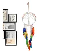 Bohemian Dream Catcher, Dream Catcher Wall Decor, Dream Catcher Ornament Boho Wall Decoration, Colorful Circular Net Dream Catcher, Home Decor for Bedroom Bedroom Bedroom