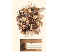 Bohemian dried flower journal: Minimalist Aesthetic Notebook, Boho Flowers Composition