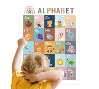 Bohemian Educational Posters Set, Interactive School Graphics, Bohemian Style Board with Sturdy Construction, Preschool Boys and Girls, Travel Home, Development