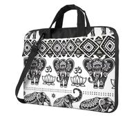Bohemian Elephant Pattern Printed Waterproof Laptop Case Ultra-Thin Portable One-Shoulder Laptop Bag 600d Oxford 13in/14in/15.6in