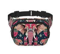 Bohemian Elephant Pattern Unisex Fashion Waist Packs, Stylish Fanny Packs for Workouts, Running, Traveling, and Hiking