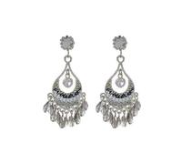 Bohemian Ethnic Retro Style Silver Tassel Dangle Drop Earrings for Women Middle East India Style Mexico Traditional Dangle Earrings Birthday Party Jewelry Gifts Personalized