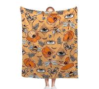Bohemian Eye Poppy Succulents Bee Dragonfly SpiderTurkish Blanket, Bee Throw Blanket, 40 x 50 Inch Throw Lightweight Super Soft Cozy Blankets for Couch Bed Sofa Chair