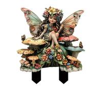 Bohemian Fairy Flower Pot Decoration, Large Bohemian Style Fairies Stakes Fairies Flower Pot Figurines Planter Decorations, Handcrafted Acrylic Bohemian Flower Pot Stake For Your Home Or Garden