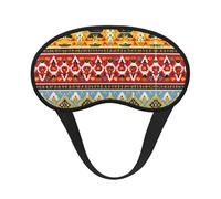 Bohemian Feather Print Sleep Eye Mask Light Blocking Soft and Comfortable Night Eye Blinder for Women Men for Sleeping Travel Night Shift