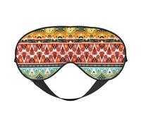 Bohemian Feather Sleep Eye Mask Smooth Soft Adjustable Shading Blindfold Eye Mask for Rest Travel