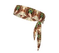 Bohemian Feather Star Tie Headband for Women & Men - Stylish Sports Head Tie, Suitable for Various Sports Activities