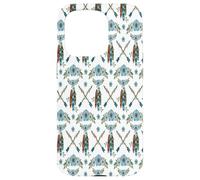 Bohemian Feathers Dreamcatcher Blue Flowers Arrows Case for iPhone 15 Pro