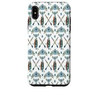 Bohemian Feathers Dreamcatcher Blue Flowers Arrows Case for iPhone XS Max