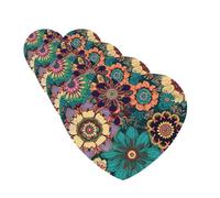 Bohemian Flower Car Air Freshener Cards for Women Men 4 Pack Cute Car Accessories Long Lasting Scent Car Diffuser Hanging Auto Aromatherapy Tablets Car Fresheners Gifts