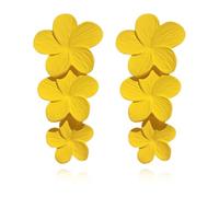 Bohemian Flower Earrings, 3D Baking Varnish Dangle for Women Holiday Jewelry