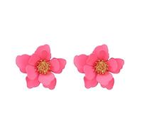 Bohemian Flower Stud Earrings for Women Elegant Multicolor Layered Matte Daisy Sunflower Resin Blossom Floral Petal Earrings for Her Mom Wife Lover Sister Friend Jewelry Gifts, Acrylic, No Gemstone