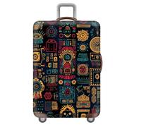 Bohemian Galaxy Starry Sky Animal Print Suitcase Cover,Travel Suitcase Covers,Washable Anti-Scratch Luggage Cover Protectors,Luggage Covers For Suitcases Elastic,Boho (Ethnic Style,S(18-21inch))