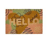BOHEMIAN HELLO DOORMAT MADE WITH COIR AND PVC