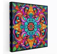 Bohemian Kaleidoscope Canvas Print - Bohemian, Kaleidoscope, Lively, Wall Art, 20" x 20"