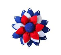 Bohemian Macrame Garland Independence Day Wreath Hanging Decorations Flag Wreath Home Front Door Wreath Hanging Decorations Decorations To Celebrate The Holiday! (Blue, 40x40cm)