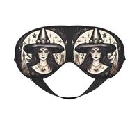 Bohemian Magic Witch Print Sleeping Mask for Women Men, Comfortable Eye Mask for Travel, Nap and Sleeping