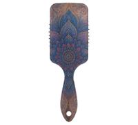 Bohemian Mandala Flower Tapestry antistatic brushes for haired head massager for short hair with Ergonomic handle cepillo para peinar