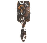 Bohemian Moroccan Style Monsters Brown friendly brushes for black women blow dryinged head massager for All Hair Types with Ergonomic handle cepillo anti frizz para cabello