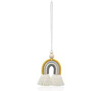 Bohemian Pendant Decoration Hanging Rainbow Handmade Woven Macrame Wall Hanging Ornament For Baby Car Wedding Home Room Decoration Gift
