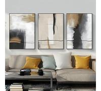 Bohemian Poster Set - Aesthetic Plant Pictures, Modern Abstract Art, Boho Decorative Wall Pictures, Without Frame (3 Pieces, 4.60 x 90 cm)