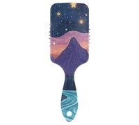 Bohemian Purple Magic Scene gentle brush for long hair womened massage brush for All Hair Types with Ergonomic handle cepillo para definir rizos